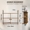 Industrial Pipe Shelf 3 Tier Wall-Mount Rustic Floating Storage Rack